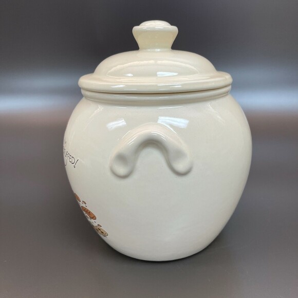 Vintage Treasure Craft Cookie Jar Canister Teddy Bear approx. 9" High - Picture 2 of 9